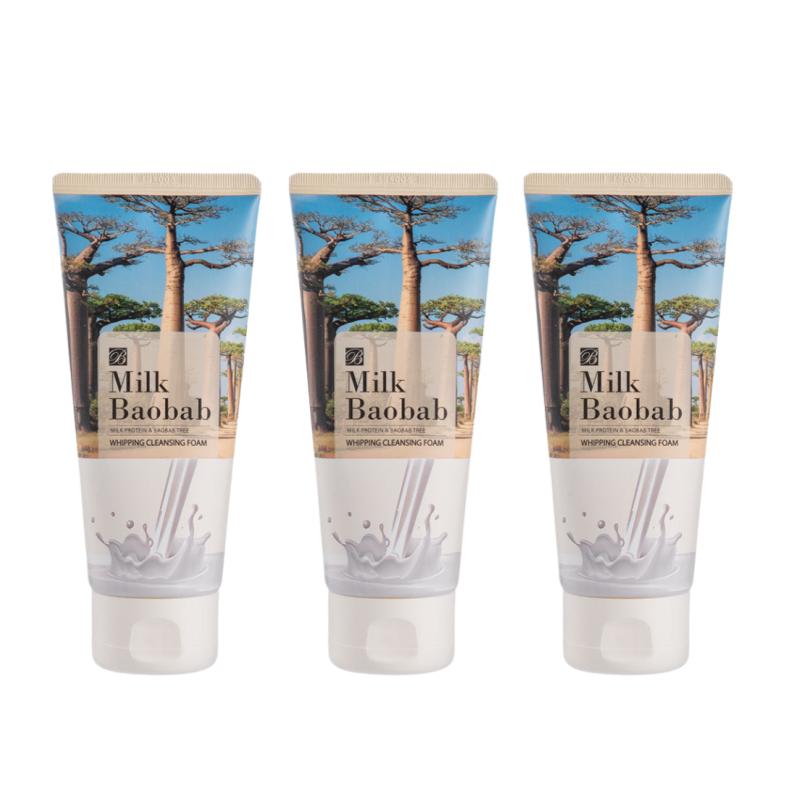 Milk Baobab Whipped Cream Facial Cleanser 120ml (1pcs or 3pcs)