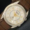 HAND-WINDING VINTAGE LEGEND SWISS MENS REFURBISHED SILVER DIAL WATCH A703106-1 R213-a703106