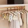 6Pcs Space Saving Foldable Travel Hangers Anti-Slip Clothing Storage Hangers  Wardrobe