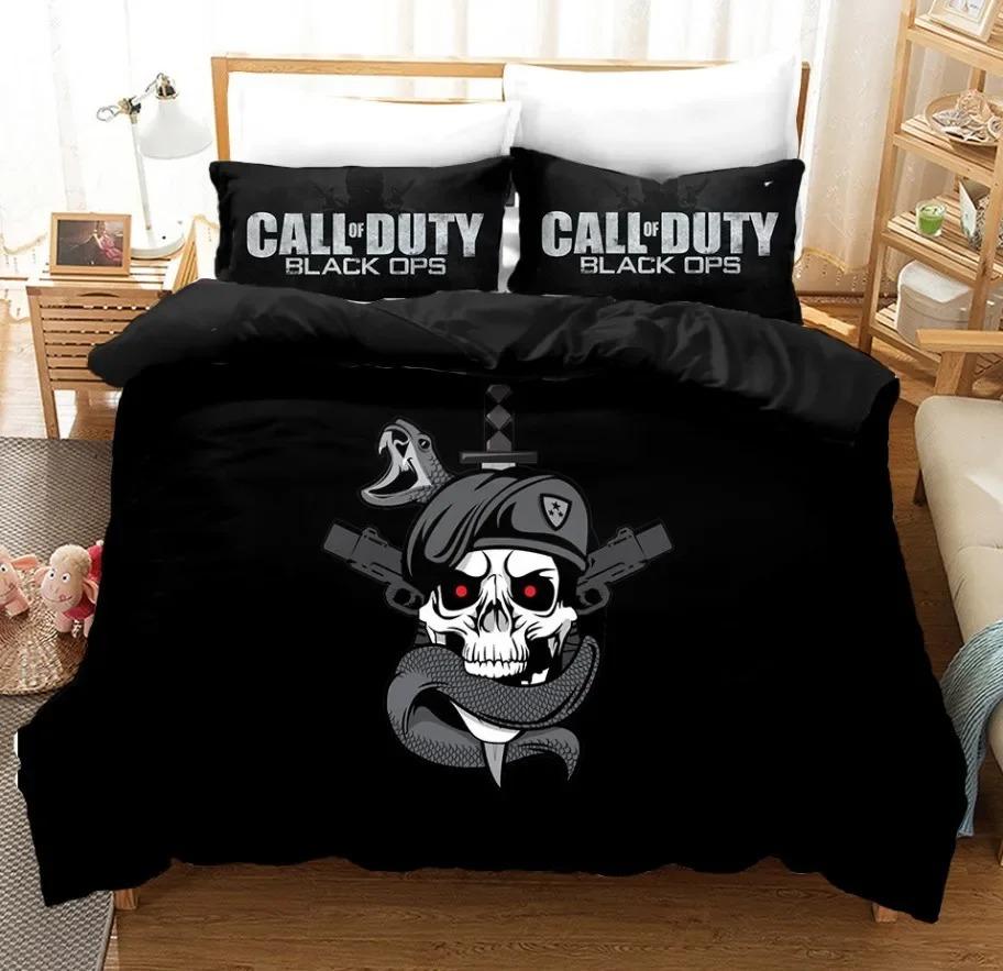 Drukowany w 3D Zestaw pościeli Call Of Duty Kołdra i poszewka na poduszkę do domu