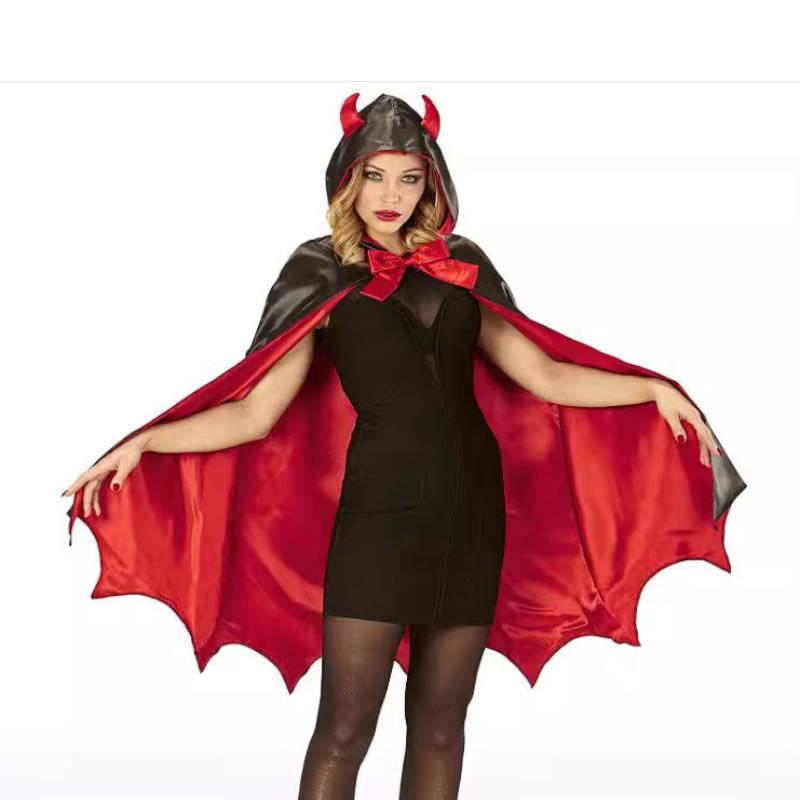 90cm Halloween Sexy Women Cloak Prop Little Red Riding Hood Cloak Queen Cosplay Costume Make Up Party Dress Family Party Clothes