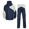 Basketball Windbreaker Top and Bottom Set Dark [B-Five] BF-SBTRHJ-006 (M, Navy/Ivory (BFLOGO))