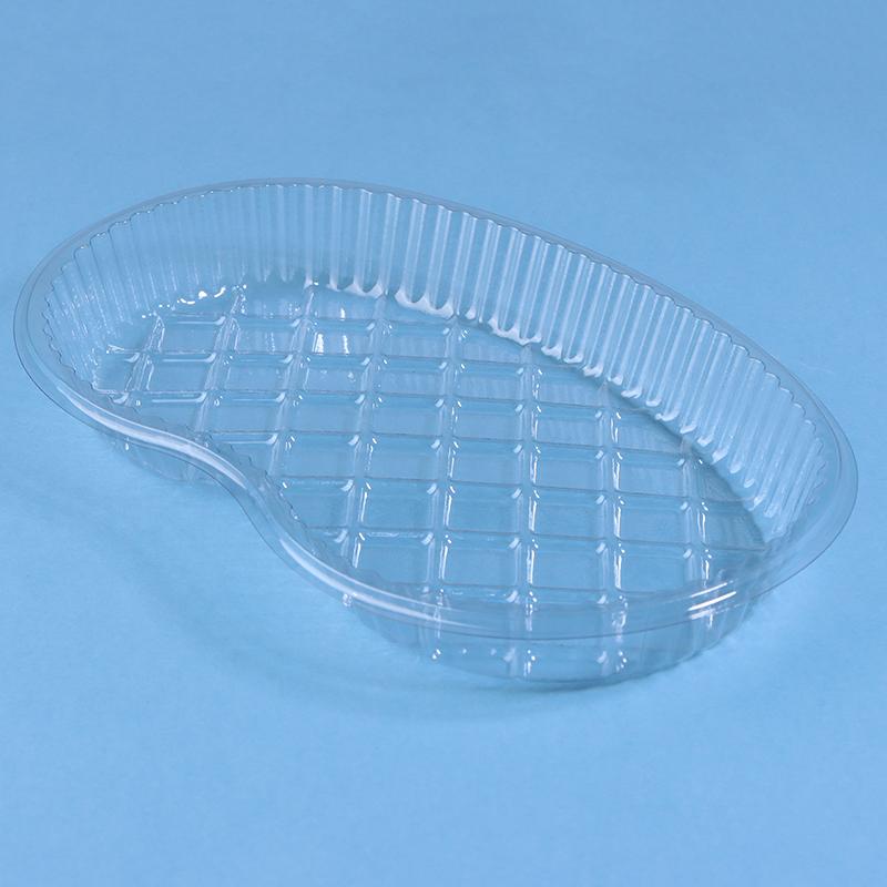 20Pcs Medication Change Tray Dental Tray Curved Tray Disposable Waist-Shaped Plastic Clear Sterile Medication Change Box