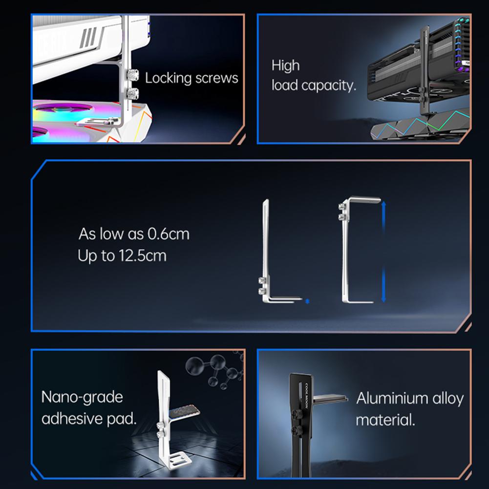 Suport pentru Placă Grafică de Calculator Cadru de Suport Rezistent la Rugină pentru Placă Grafică Suport Jack GPU din Aluminiu pentru Asamblare PC DIY