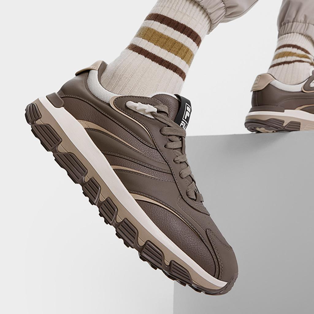 Fila Ribbon Sports Casual Durable Low-Top Running Shoes Men Sneakers Brown F12M443112FWW