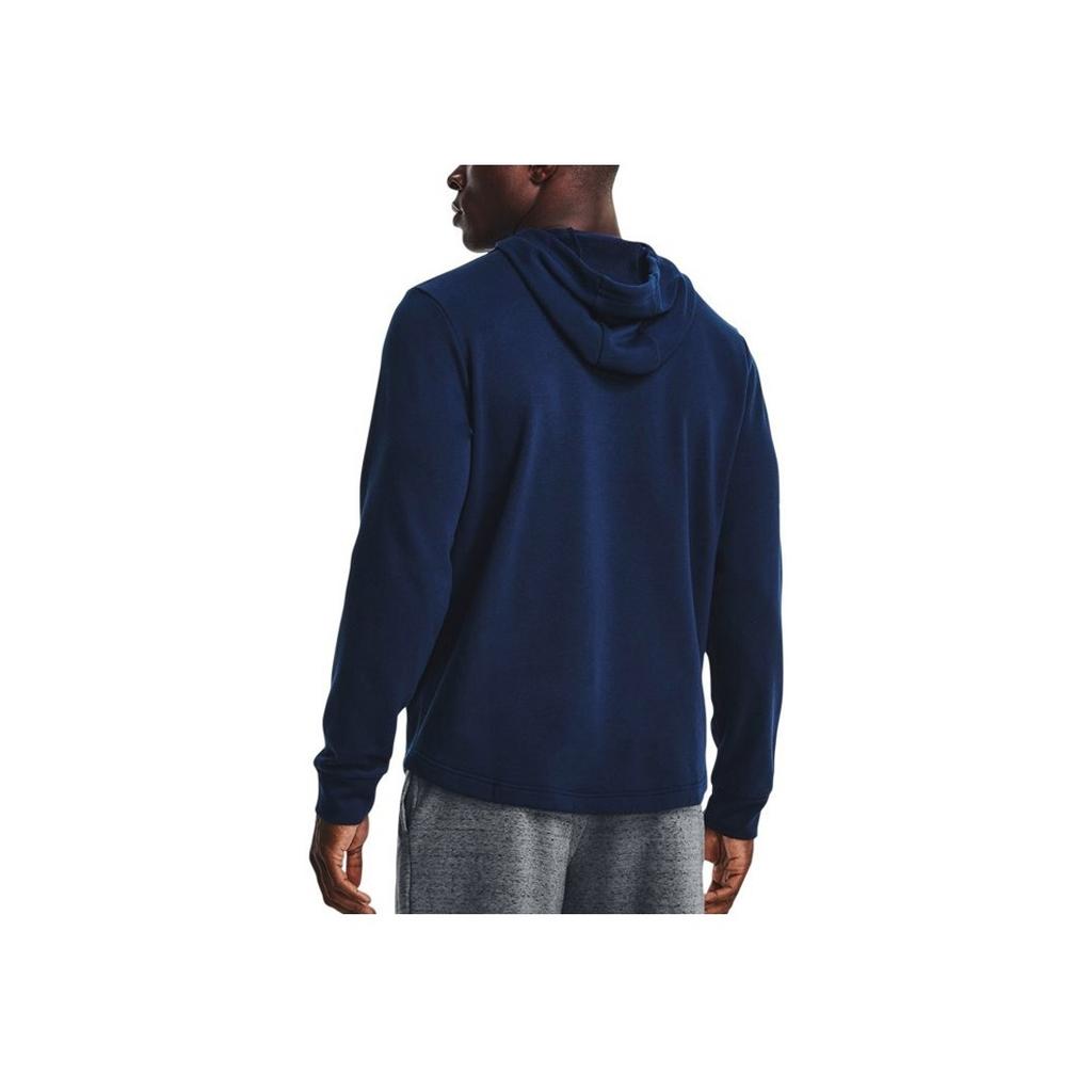 Under Armour Rival Front Large Logo Printed Hoodie Men Hoodies Blue 1369470-408