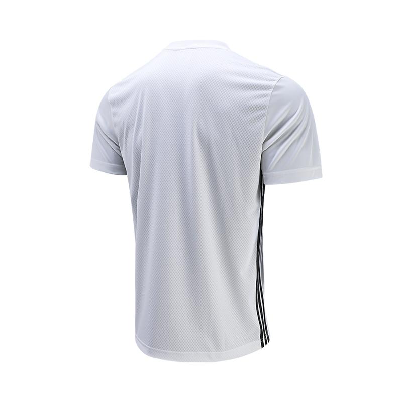 Adidas Commercial Teamwear Jersey Comfortable Breathable Round Neck Short Sleeve Football Shirt Men Tops White JW9917