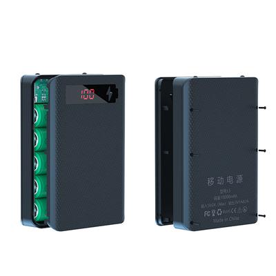 Mobile Phone Charger Detachable Diy Shell 5*18650 Battery Power Bank Case 10W Dual Usb Holder Battery Storage Box