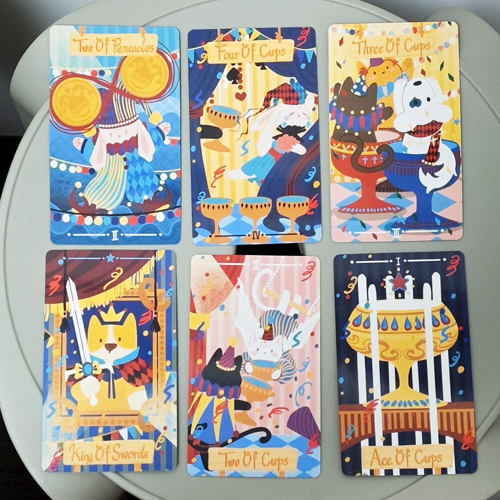 Dramagiac Tarot Deck 10,3*6cm 78 Stück Rider Waite Stil Tarotkarten Blaue Edition Hexisches Geschenk