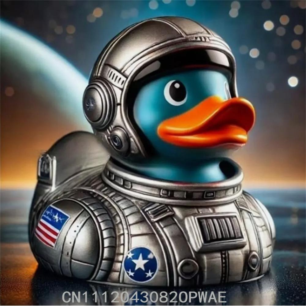 Military Resin Duck Sculpture Handmade Art Craft Home Office Desk Decor Veteran Tribute Collectible Gift Ornament