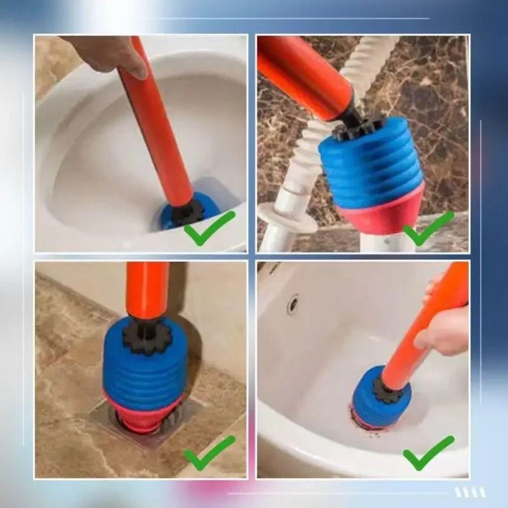 Strong Resilience Toilet Pipe Plunger Multifunctional Sewer Dredging Plunger  Kitchen Sink
