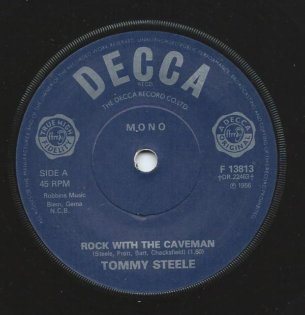 

7-дюймовая пластинка TOMMY STEELE Rock With The Caveman F13813 DECCA 1978 UK Rock Б/у