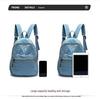 2026 Korean Artistic Denim Harajuku Backpack: Lightweight Casual Bag for Students and Shopping