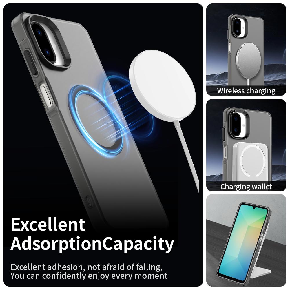 Pro Samsung Galaxy A07 Pouzdro Magsafe Magnetické Nabíjení Pouzdro na Telefon Pro Galaxy A07 A 07 GalaxyA07 Bonbónové Průsvitné Matné Pouzdro