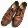 Sears 80s Vintage Wingtip Business Shoes CAS’T PAW Heel Size 8.5D Brown(USED)