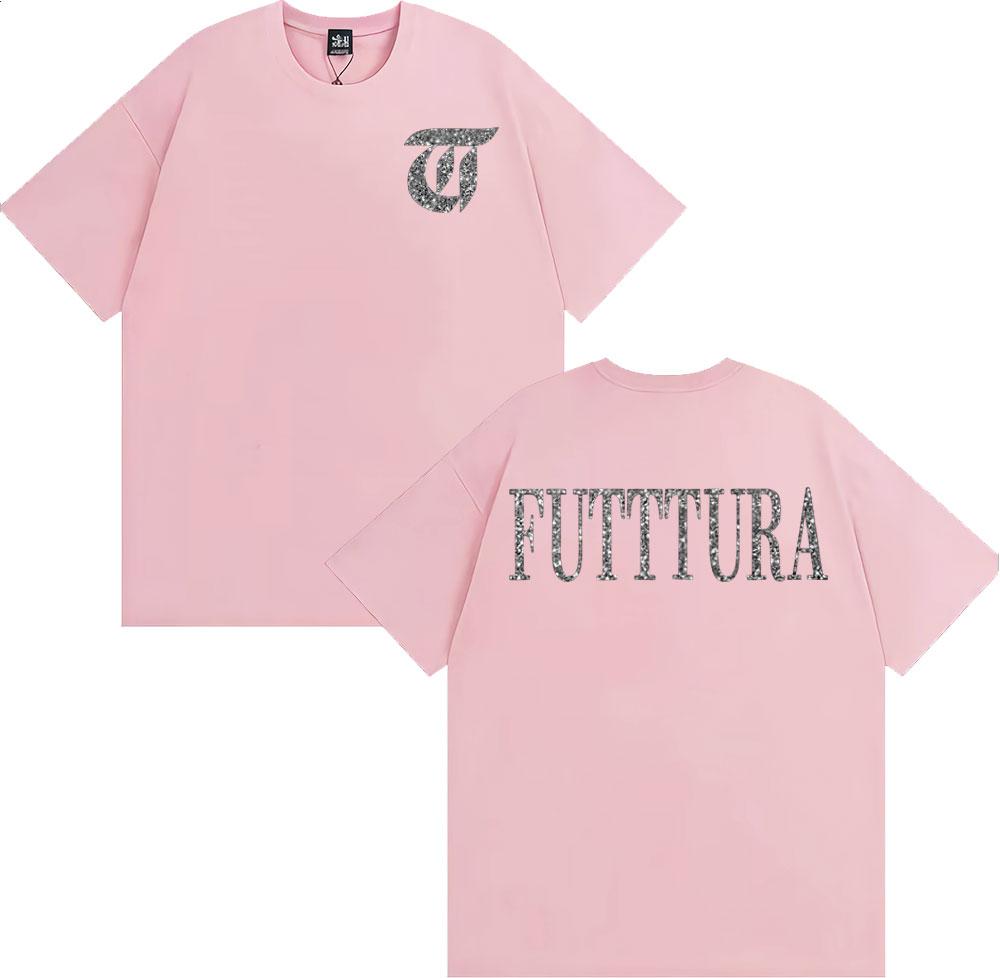 Sängerin Tini Stoessel Futtura Album Logo T-Shirt Damenbekleidung Harajuku Ästhetik T-Shirts Lässiges Gemütliches T-Shirt