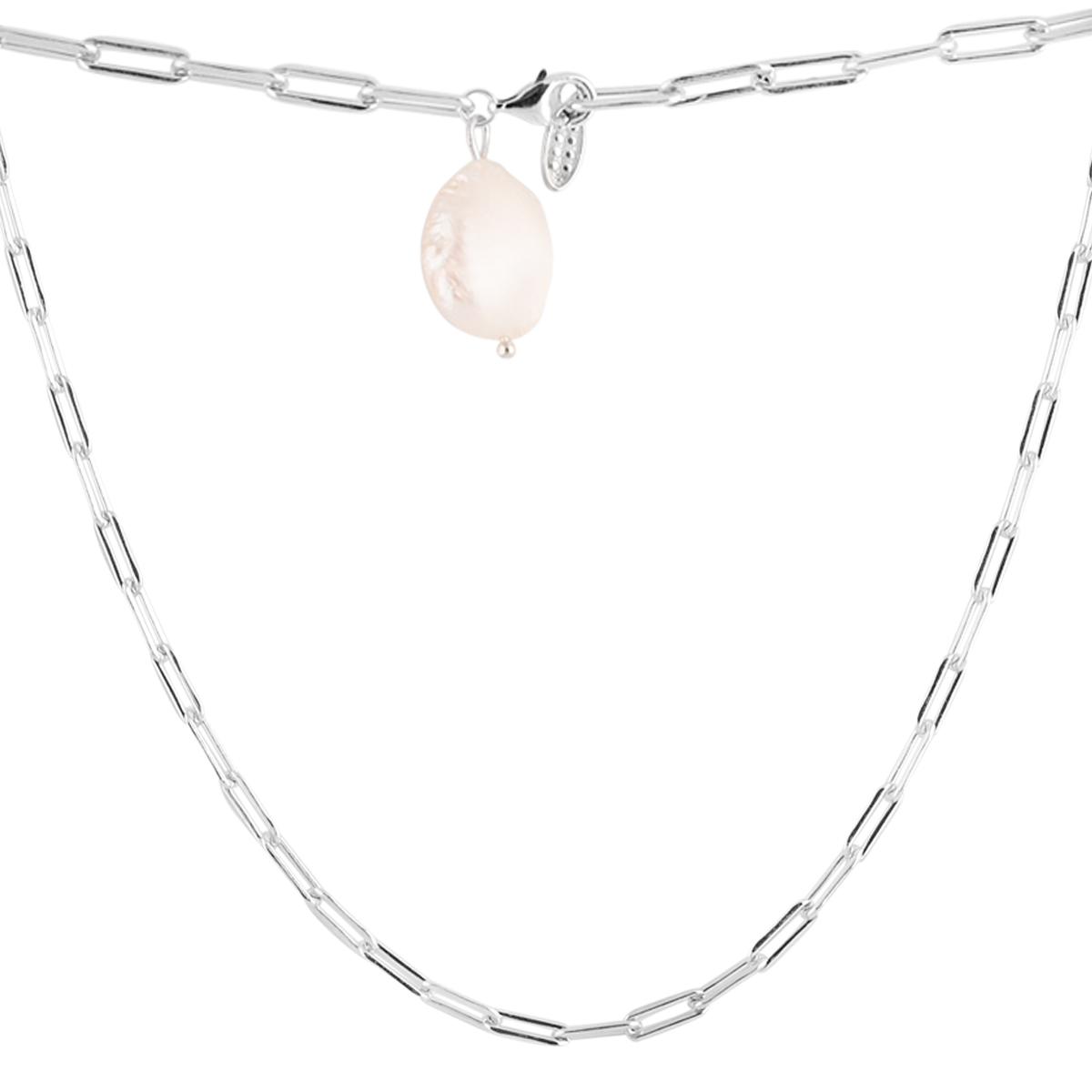 

Срібне кольє з натуральними перлами. (2109341) 500 білий