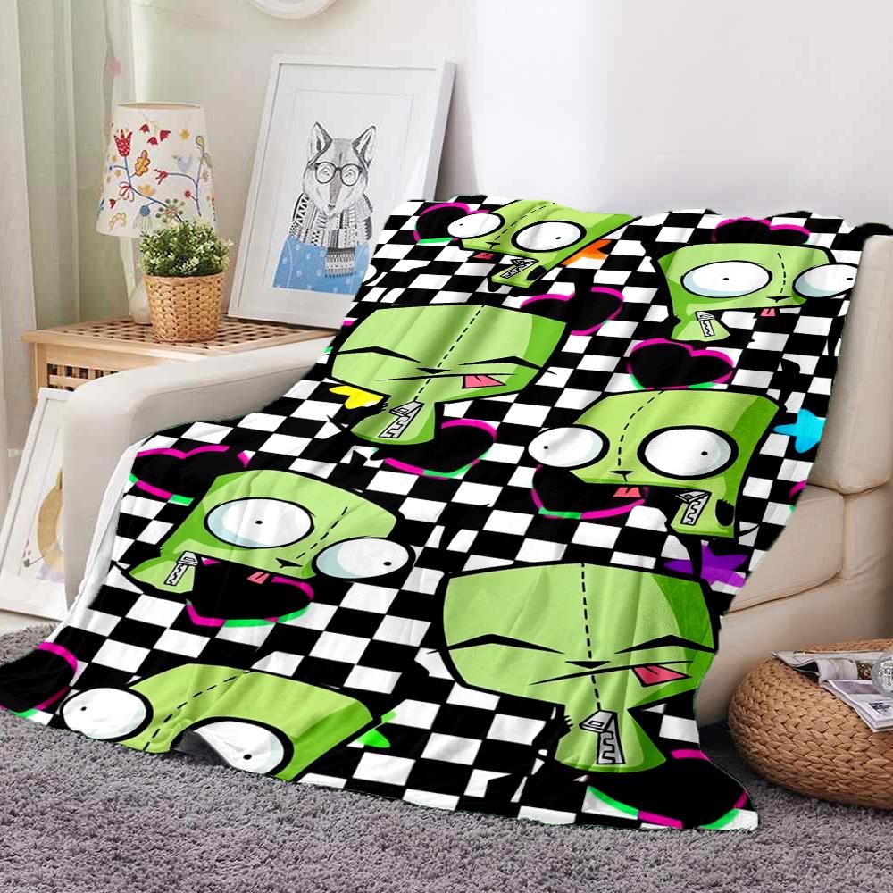 Alien Invasion Flannel Blanket Throw Blanket Soft Warm Sofa Bed Camping Car Home Decor Unique Christmas Gift C9302613