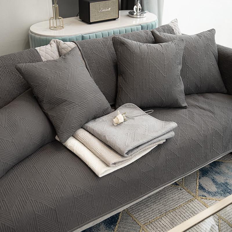

Sofa Cushion Four Seasons Pure Cotton Non-slip Seat Cushion Summer Leather Sofa Cover Cover Cloth Towel 90*160