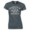 Sherlock Holmes 221b Baker St Consulting Detective Ladies Skinny Fit TShirt