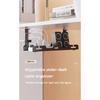Telescopic Under Table Storage Rack Metal Cable Management Tray Home Office Desk Wire Organizer No Punching Storage Accessories