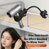 Heavy Duty Metal Construction Microphone Holder Clamp Featuring Nonslip Rubber Coated Clamp For Secure Attachment