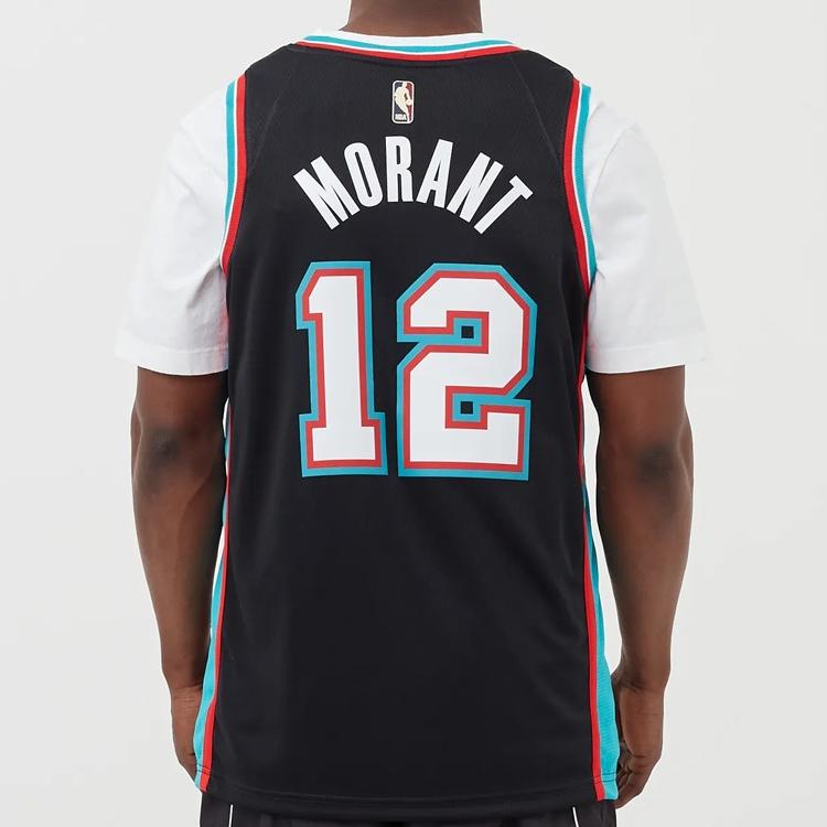 Nike Memphis Grizzlies Ja Morant 2020-21 Season Breathable Sleeveless Sports Jersey Men Tops Black CN1030-010