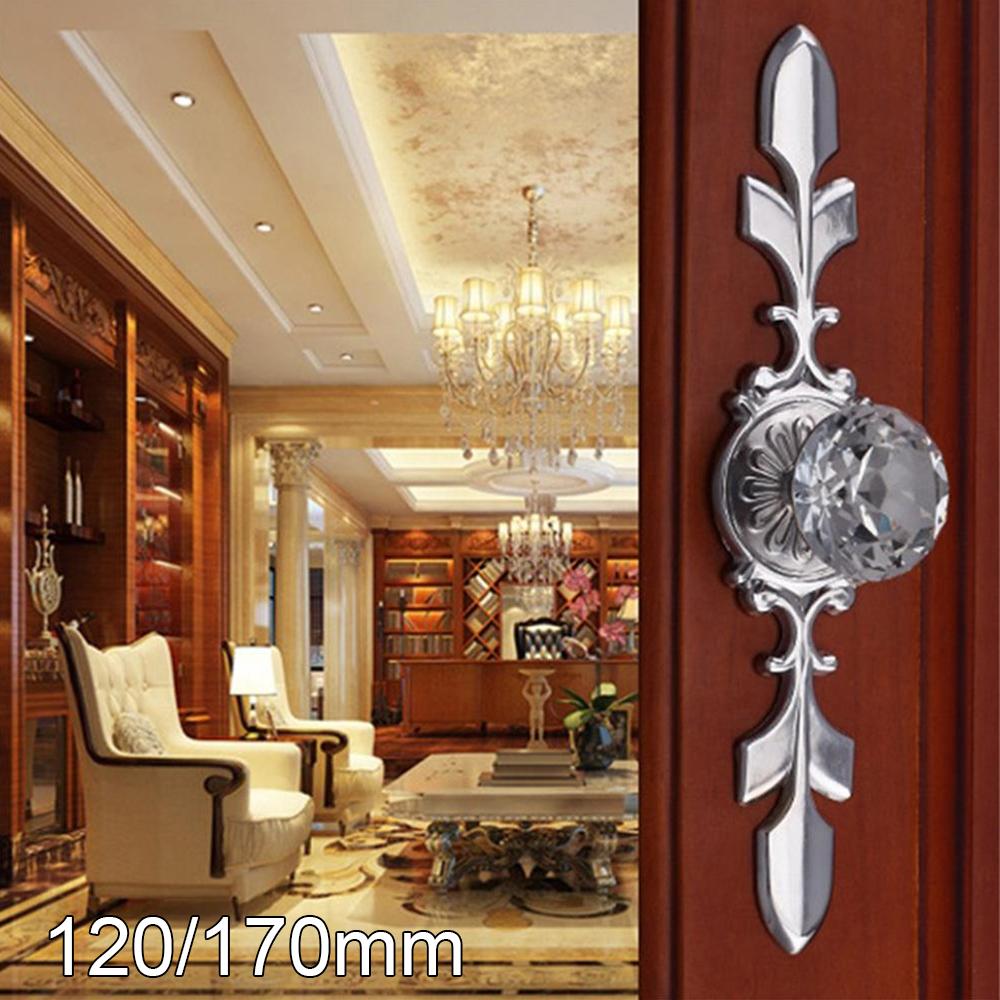 6Pcs Modern Single Hole Drawer Closet Knobs transparency Crystal Zinc Alloy Cupboard Pull Handle Knobs Home Decoration Wardrobe