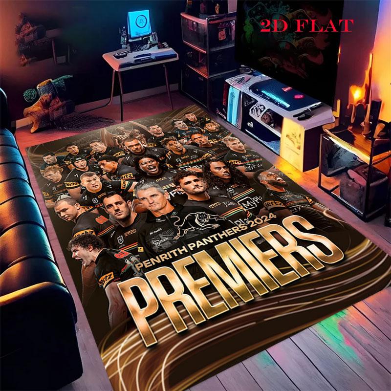 Penrith Panthers Pride Carpet Rug for Living Room Bedroom Home Sofa Decoration,Kids play Nonslip Floor Mat