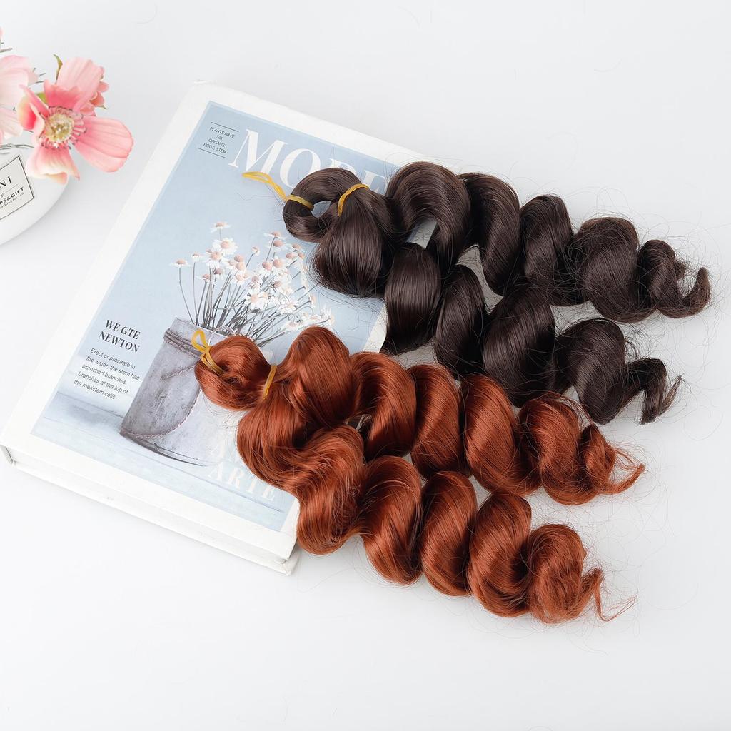Short French Curly Crochet Hair Loose Wave Synthetic Braiding Hair Extensions for Black Women
