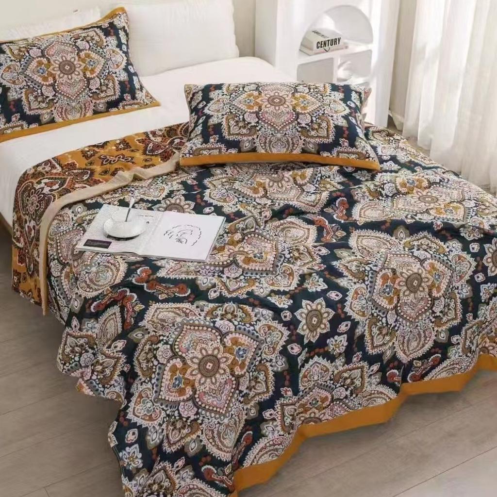 Multi-layer gauze cotton blanket bed cover towel blanket antibacterial anti-mite moisture absorption breathable soft skin-friendly blanket