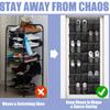 Shoe Storage Rack on Door–Hanging Organizer with 14/24 Mesh Bags for Wardrobe Entryway,Bedroom – Fits Men's Shoes&Women's Heels