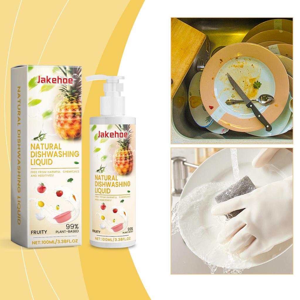 100ml Fruit & Vegetable Cleaner Gentle Degreasing Dishwashing Fruit & Vegetable Multi-Purpose Cleaner