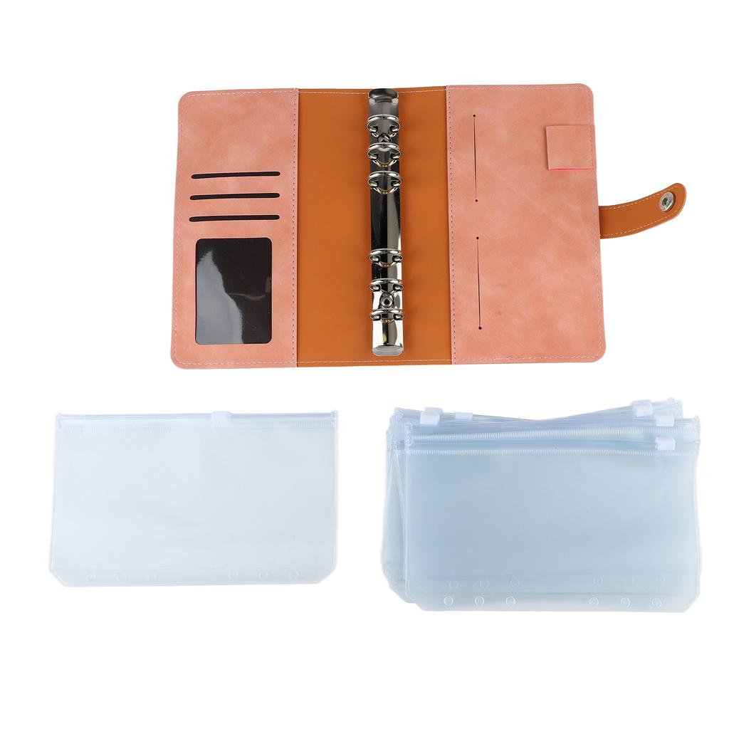 Budget Meerdere Vakken Roestvrij Staal PU Leer Cover Portfolio voor School Zaken