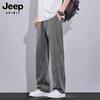 JEEP SPIRIT Men's Ice Silk Loose Straight Jeans