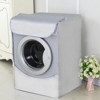 New Thicker Washing Machine Cover Oxford Silver Waterproof Cover With Roll Edge Dust Proof Cover For Front Loading Machine