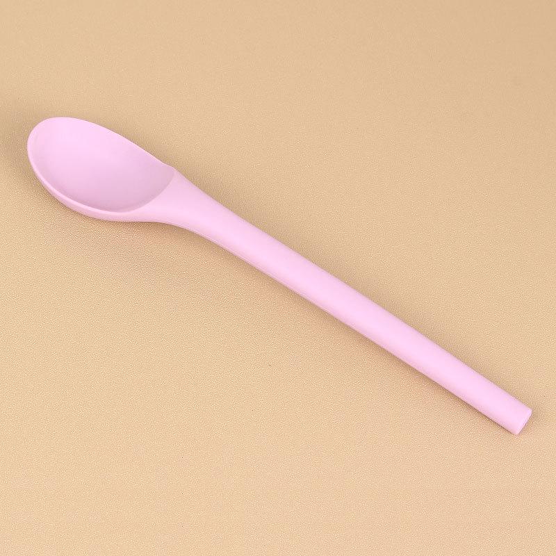 Silicone Baby Spoon - Drop-Resistant, High-Temperature Resistant, Child-Friendly Dessert & Stirring Spoon  