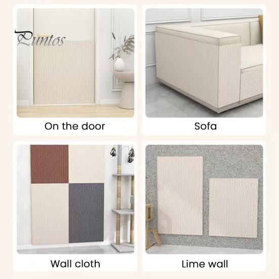 Adhesive Cat Scratcher for Walls Scratching Mat Furniture And Wall Protector Self-Adhesive Scratch Carpet Trimmable Pad Climb Covering Tower