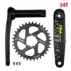 Case Crank Set Crank Arms for Bicycle Mtb Cranks 170mm 175mm Bikes Crank 3mm 6mm Offset Teeth Chainring 32/34/36T Mtb Bike Parts