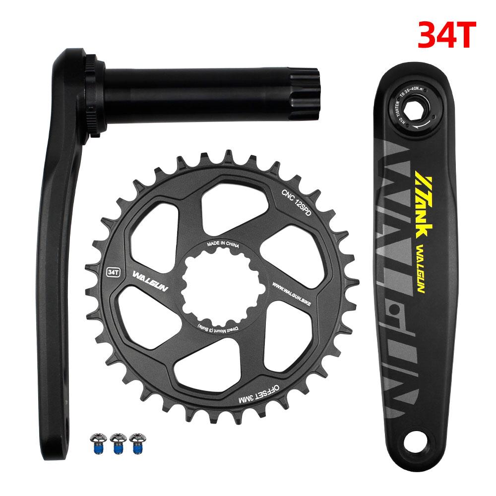 Case Crank Set Crank Arms for Bicycle Mtb Cranks 170mm 175mm Bikes Crank 3mm 6mm Offset Teeth Chainring 32/34/36T Mtb Bike Parts