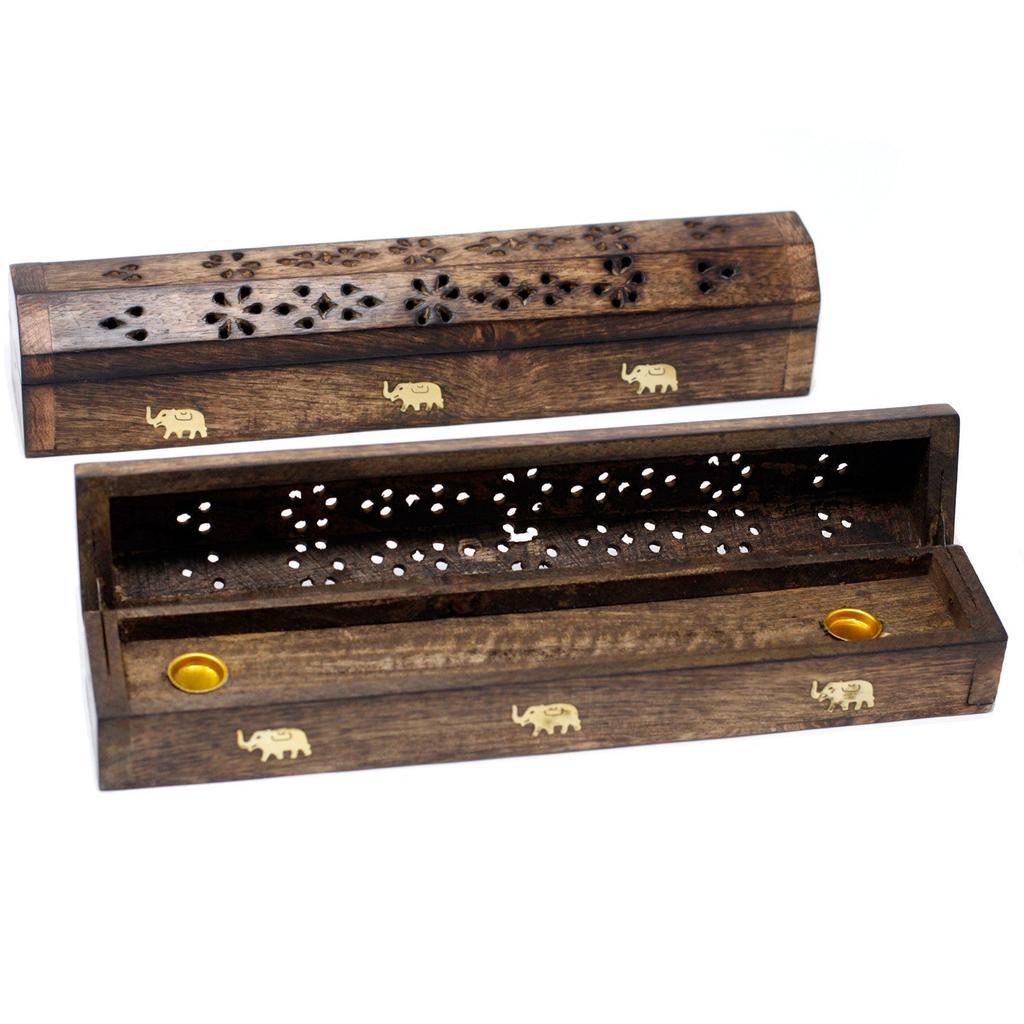 Incense Burner Natural Mango Wood