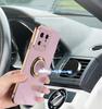Magnetická adsorpce do auta 6D pokovování TPU pouzdro s kroužkem pro Xiaomi 14T 14 13 13T 13x 12T 12 12S 12X Pro Lite Zadní stojánek Kryt nárazníku Potector
