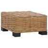 Coffee Table 47 X 47 X 28 Cm Natural Rattan