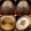 Brass New Baifu Tank Tea Can with Lid Tea Ceremony Tea Set Desktop Ornament Fuzi Storage Tank Cornucopia Living Room