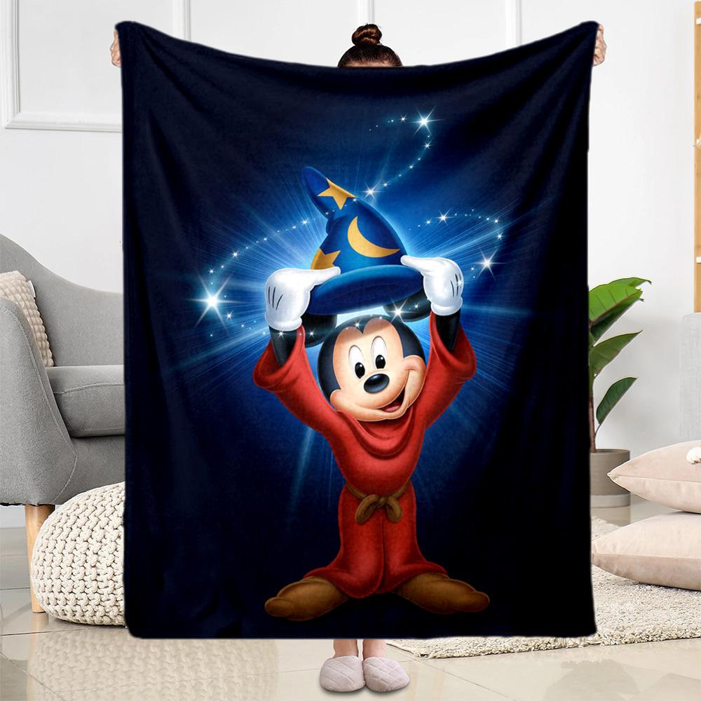 Christmas Mickey Mouse Blanket Gift Blanket Warmthful Decor Suitable for Sofa Couch Office Bed Picnics Design Gifts Friends Y15