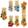 Shile Suit Magnetic Bookmark Cartoon Flowers Reading Book Page Label Folder Gift Hand Account Magnetic Bookmark