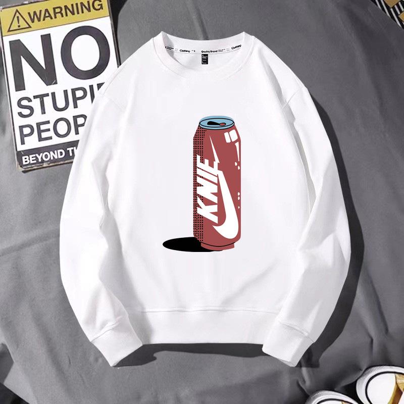 Men's 2023 Trendy Sports Hoodie, Loose Fit, Plus Size, Round Neck, Printed Autumn/Winter Internet Celebrity Style.