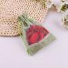 10pcs Window Linen Bundle Pocket Mesh Splicing Bag Cosmetic Organizer Storage Bag Jewelry Drawstring Storage Bag