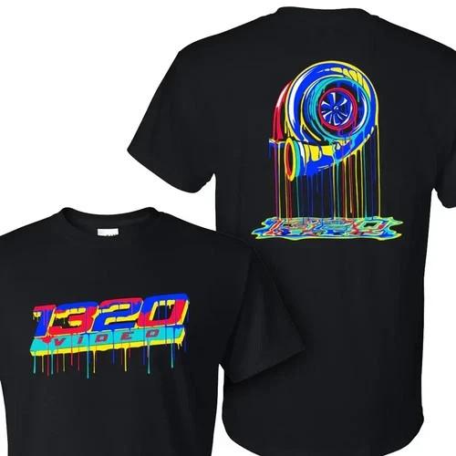 1320 video Boost Drip T-shirt Turbo Pattern Unisex Car Enthusiasts 3XL