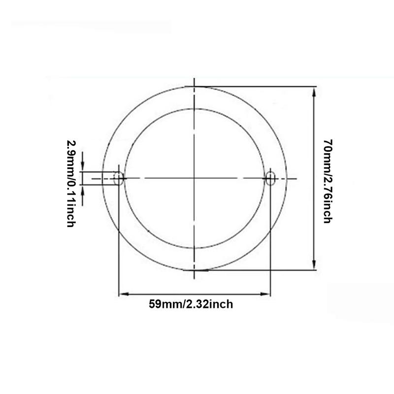 1x 10-30V LED Touch Light Dome RV Caravan Round Ceiling Roof Lamp Car Inner Ceiling Light Boat Yacht Roof Reading Light Camping